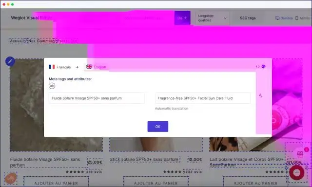 Visual Editor on the Polaar website